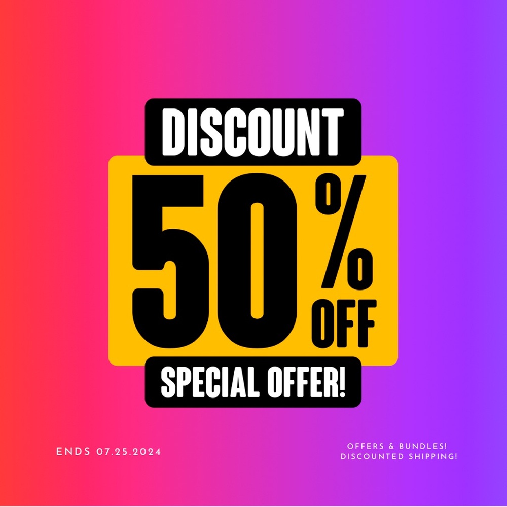 50% whole closet! Limited time!